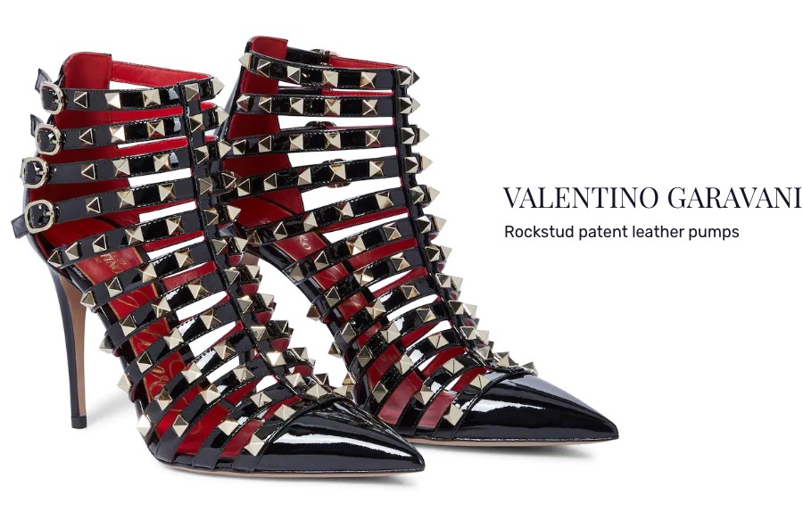 valentino shoes studded blue