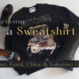 3 Ways to Style a Sweatshirt, Featuring Moschino, Fendi, Chloe & Valentino Garavani