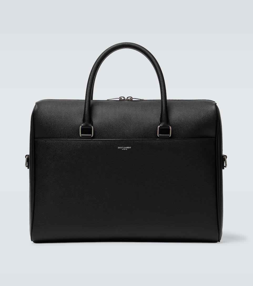 SAINT LAURENT Duffle leather briefcase - Haute Secret Shoppers