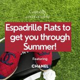 Espadrille Flats to Get you through Summers- Featuring Chanel
