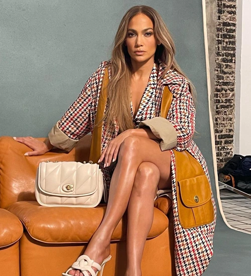 Jennifer Lopez With the Coach Tabby Pillow Bag