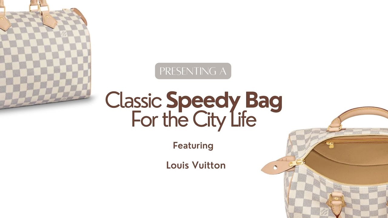 OOTD feat. the Louis Vuitton Speedy 25 Damier Azur 