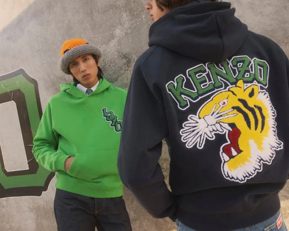 Kenzo Black Kenzo Paris Tiger Varsity Sweatshirt Kenzo