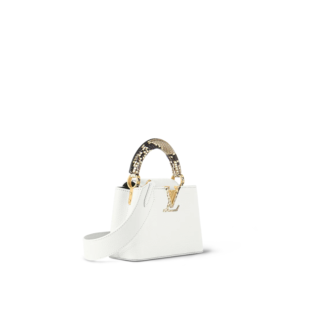 Capucines Mini Ostrich Leather - Handbags