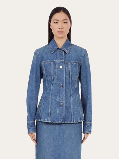 Ferragamo Washed Denim Jacket