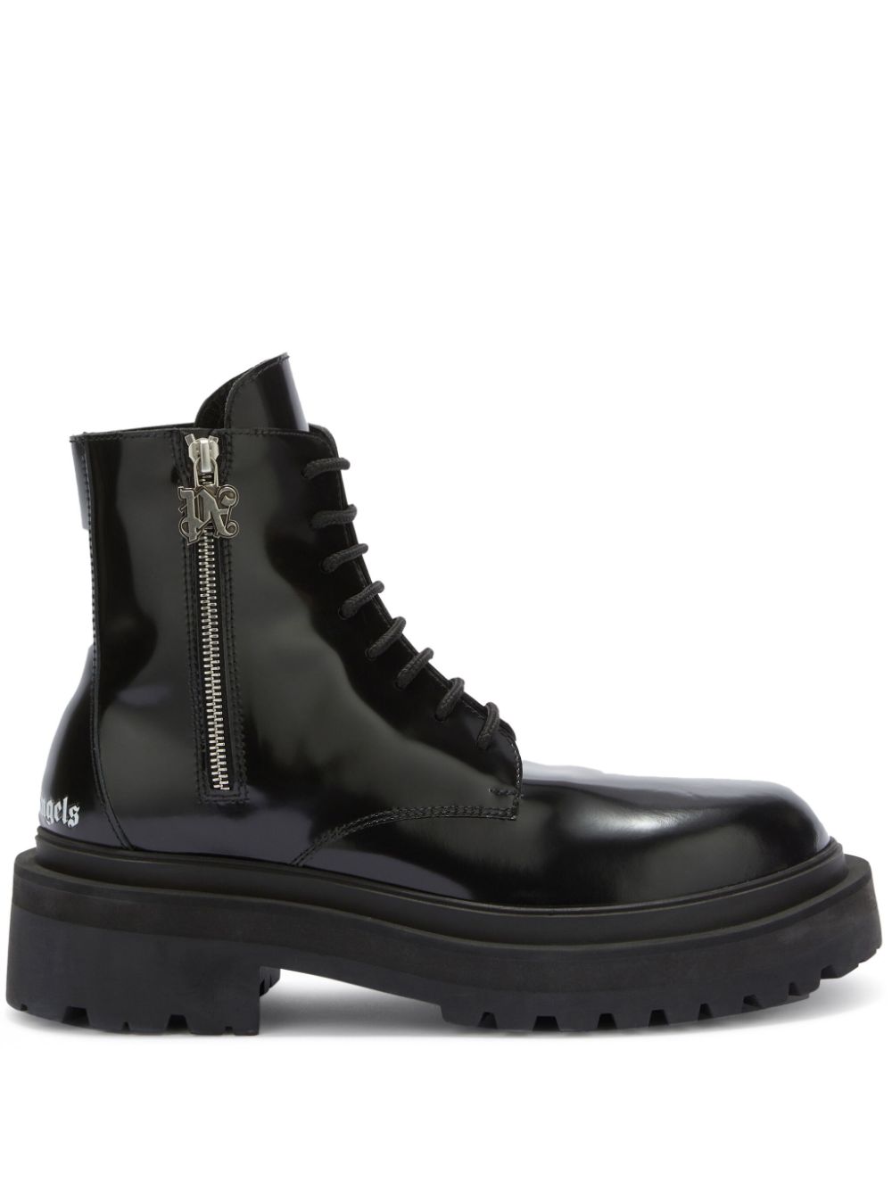 Palm Angels
logo-print leather combat boots

