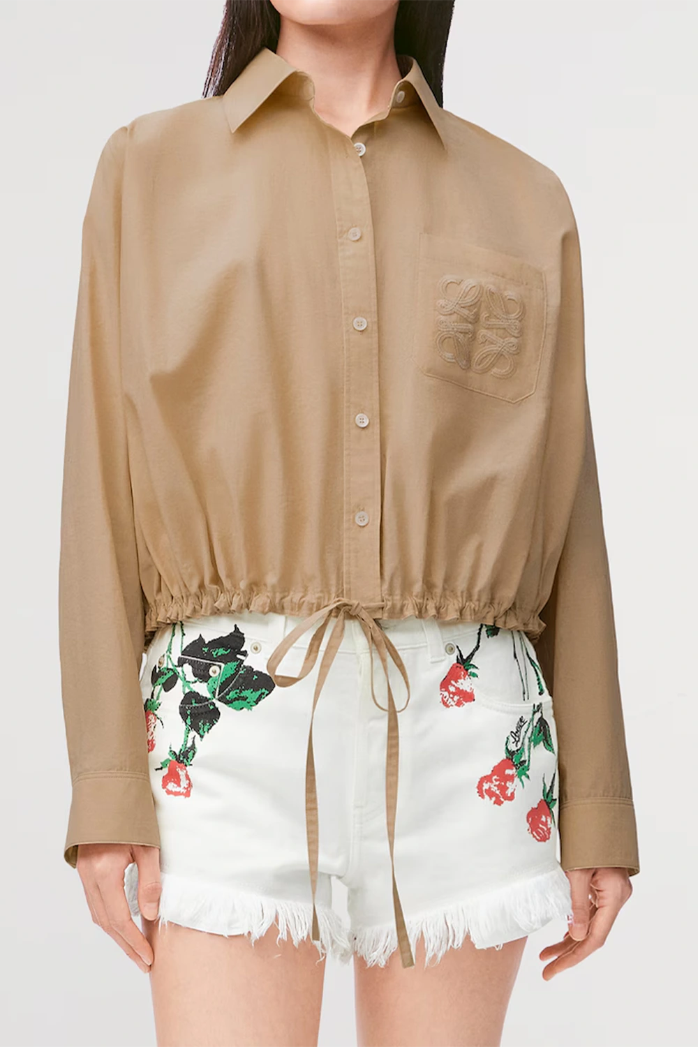 LOEWE
x Paula's Ibiza Cotton-Blend Anagram Shirt