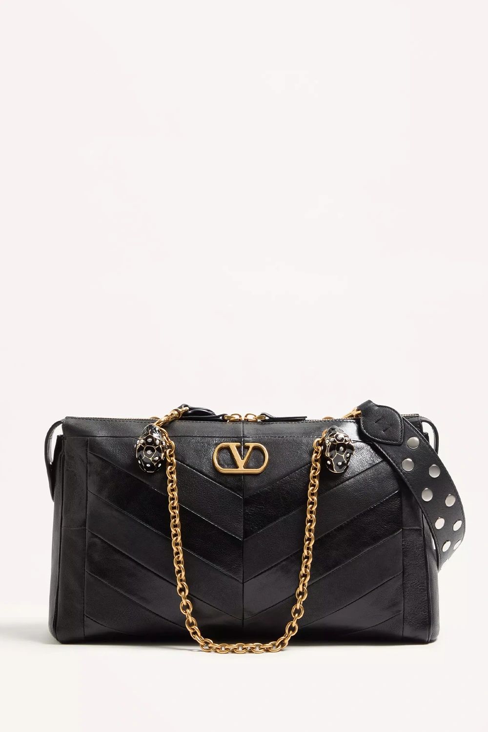 Valentino Garavani Panthea shoulder bag in nappa leather with chevron pattern
