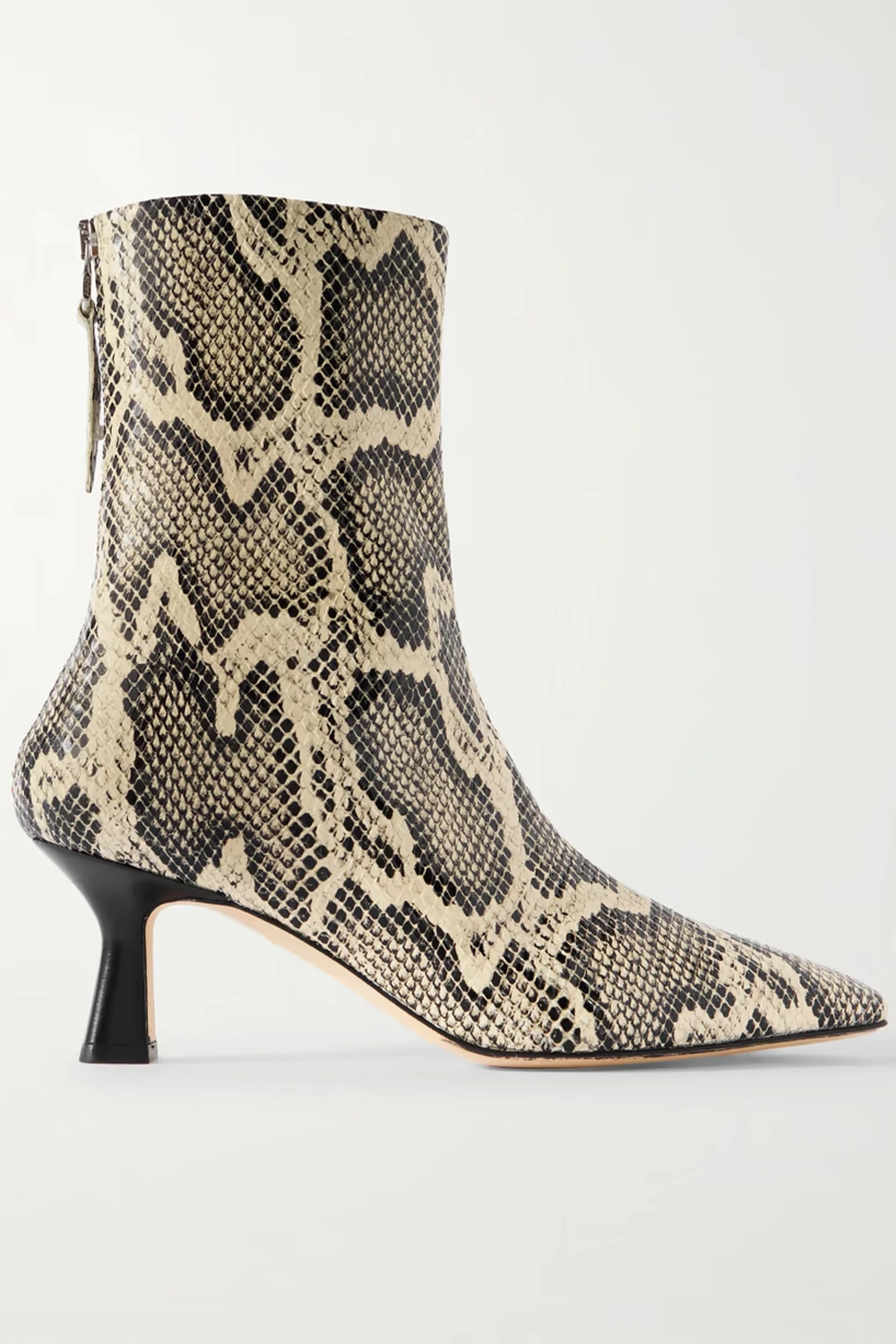 AEYDE Elina snake-effect leather ankle boots