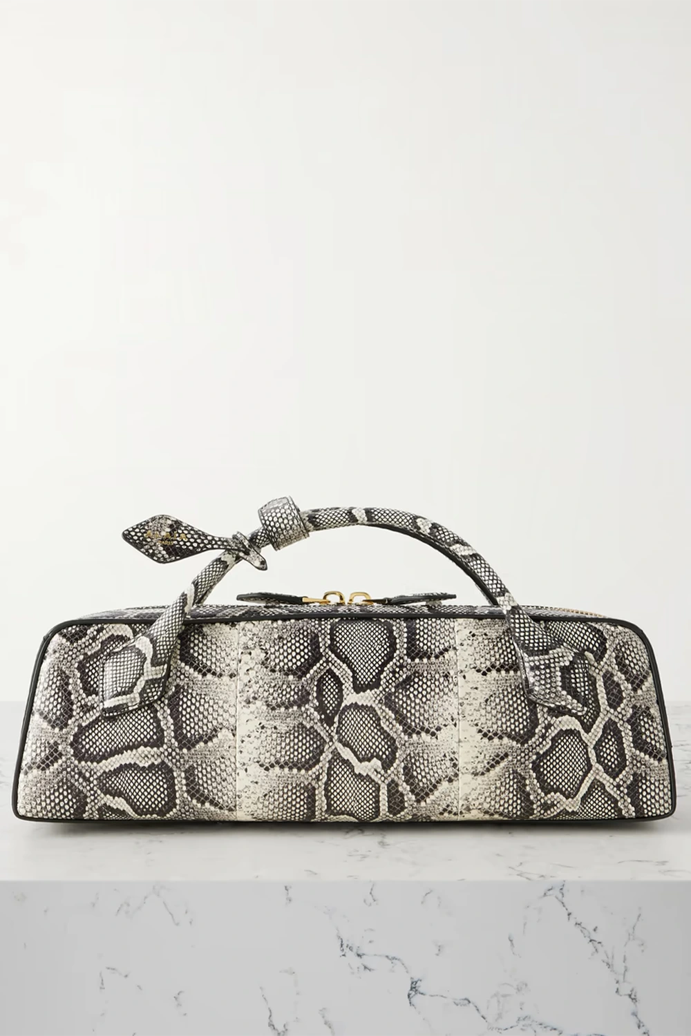 ALAÏA Le Teckel watersnake clutch