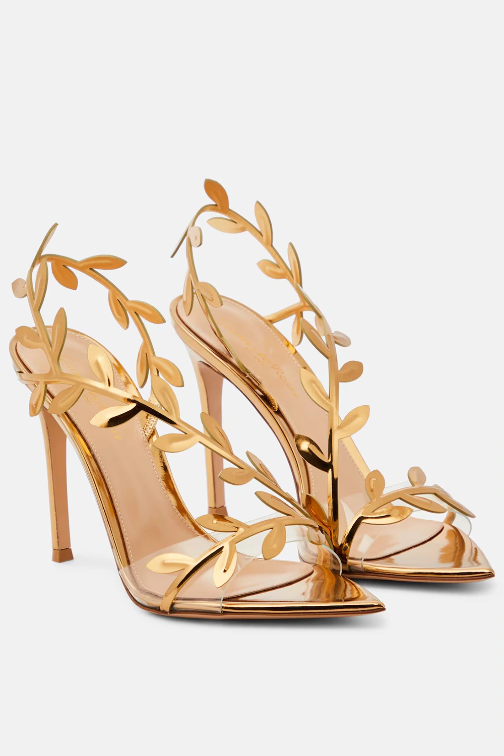 Gianvito Rossi Flavia mirrored leather pumps
