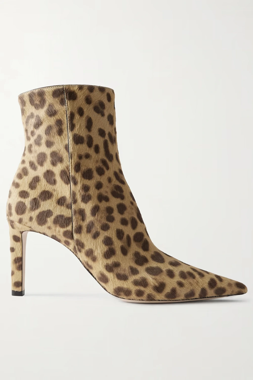 JIMMY CHOO Frankie 85 leopard-print pony hair ankle boots