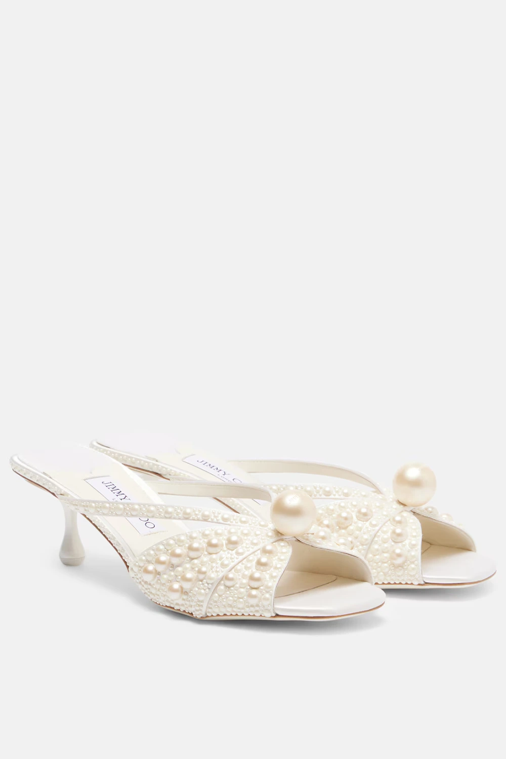 Jimmy Choo Siva 50 embellished satin mules
