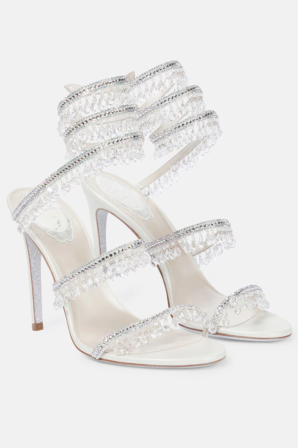 Rene Caovilla Chandelier embellished leather sandals