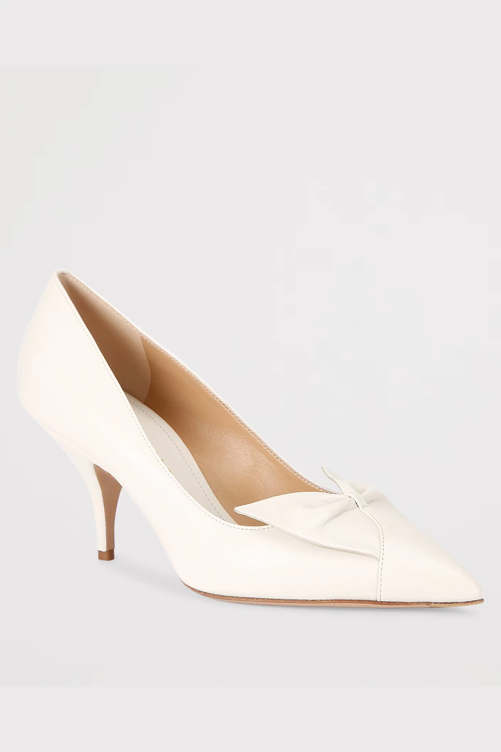 Salvatore Ferragamo Leather Bow Gwen Pumps 70