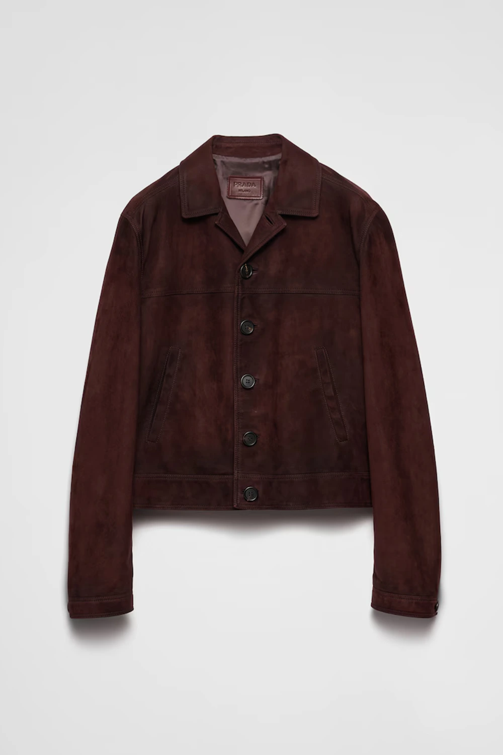 Suede blouson jacket