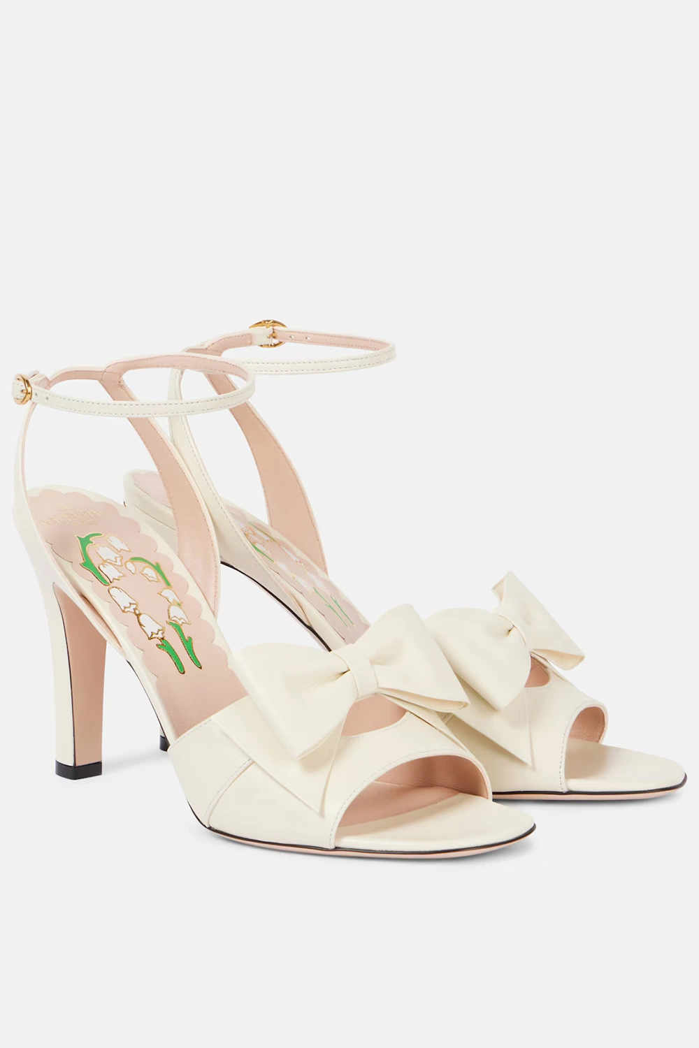 Valentino Garavani Bow-detail leather sandals