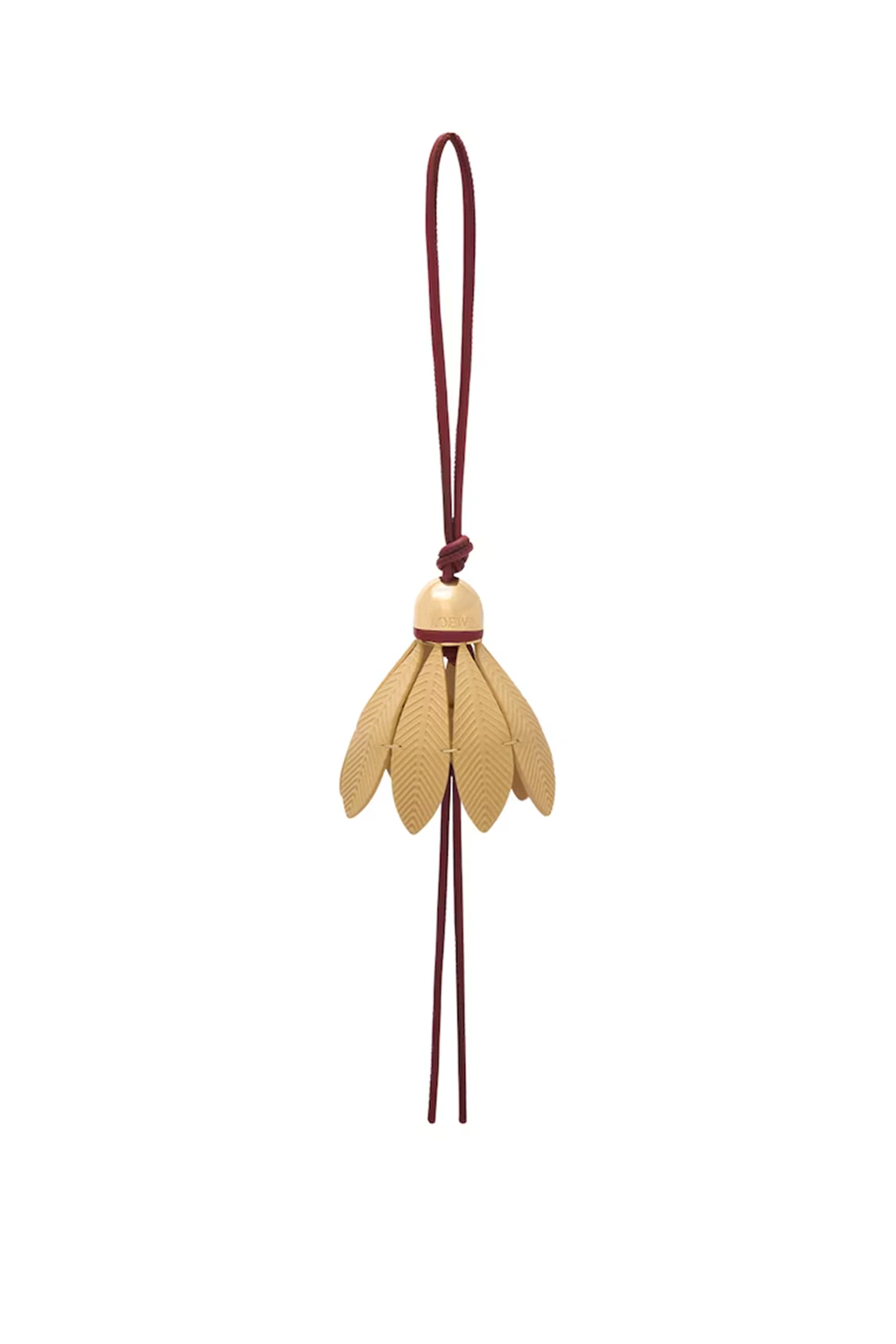 LOEWE Red Calfskin Badminton Bag Charm