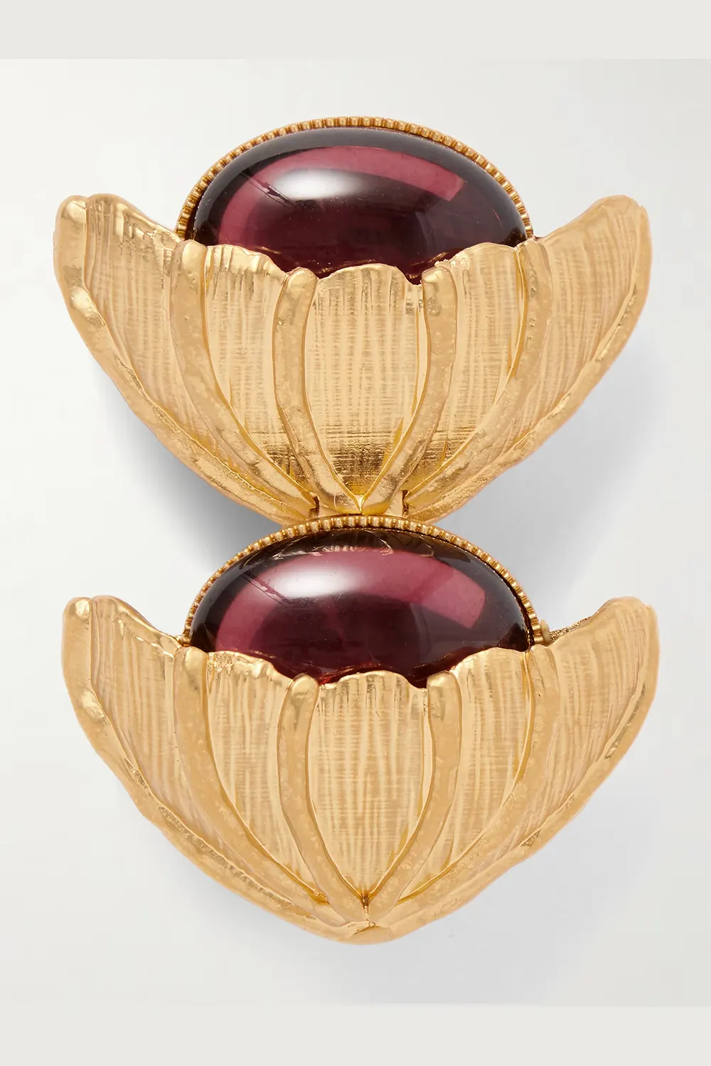 Retro Flower gold-plated crystal brooch