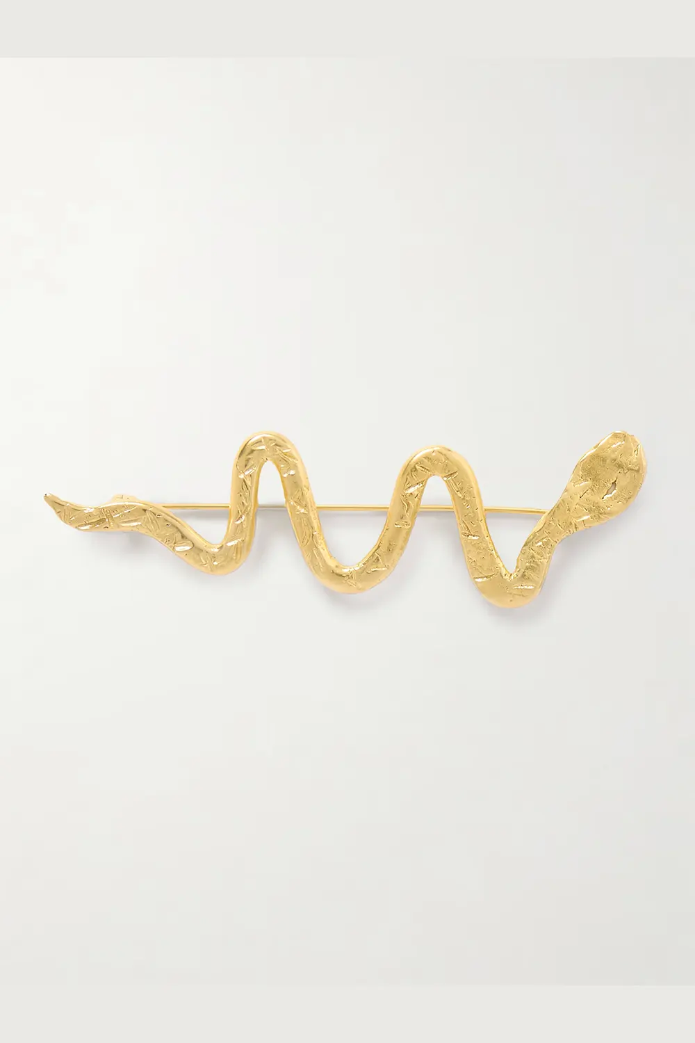 YSSO Ophis gold-plated brooch