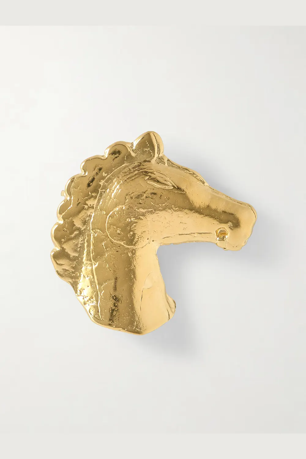 YSSO Equestrian Dream gold-plated brooch