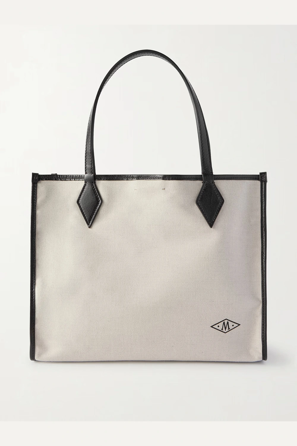 Chameleon 34 leather-trimmed canvas tote bag