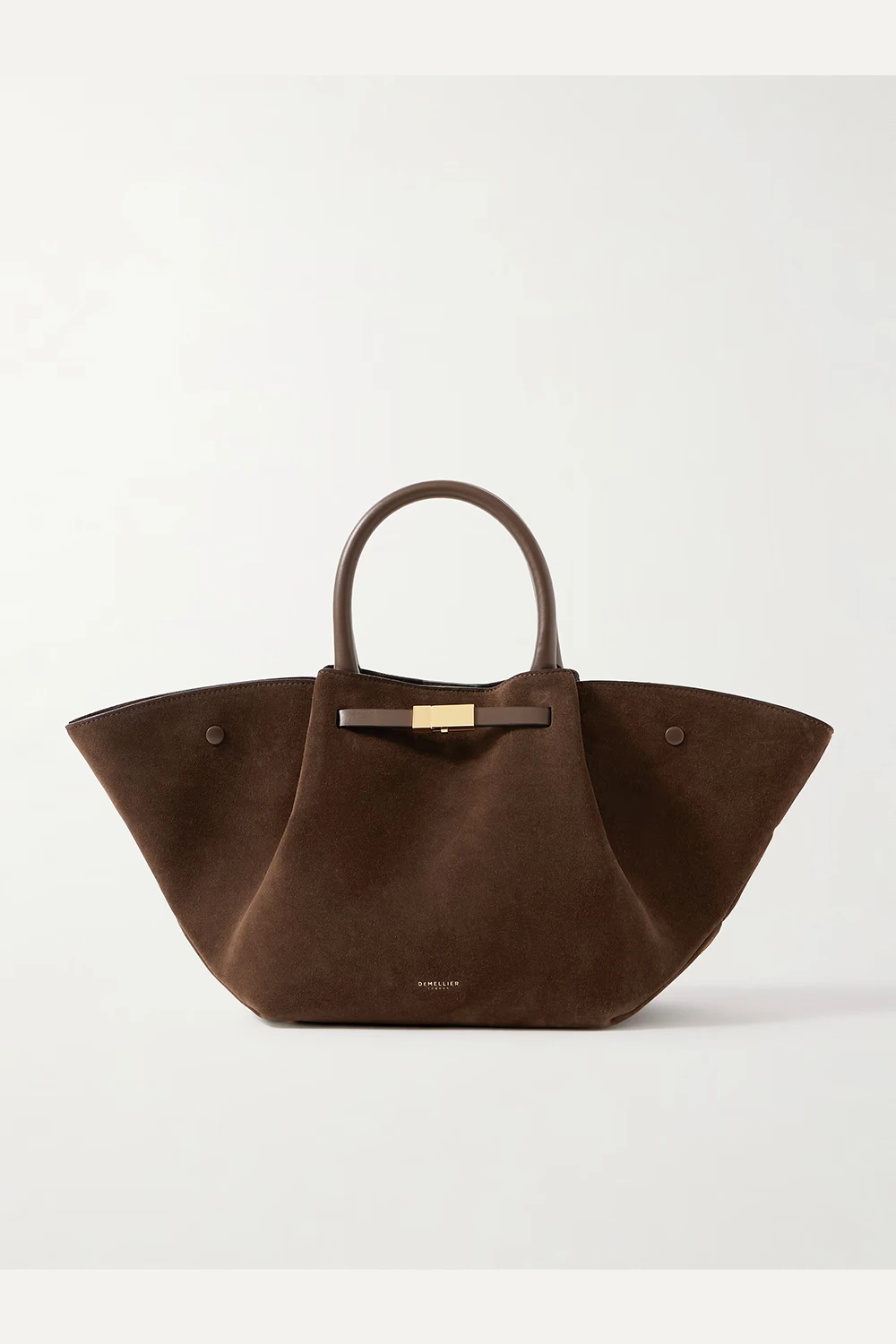 New York Midi suede tote