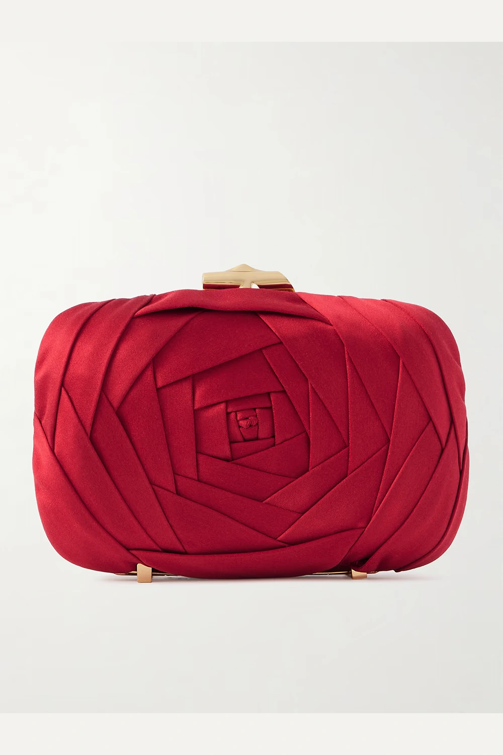 Boite de Nuit Rose embellished satin clutch