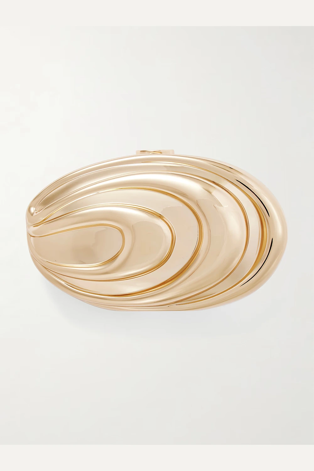 Inez gold-tone clutch
