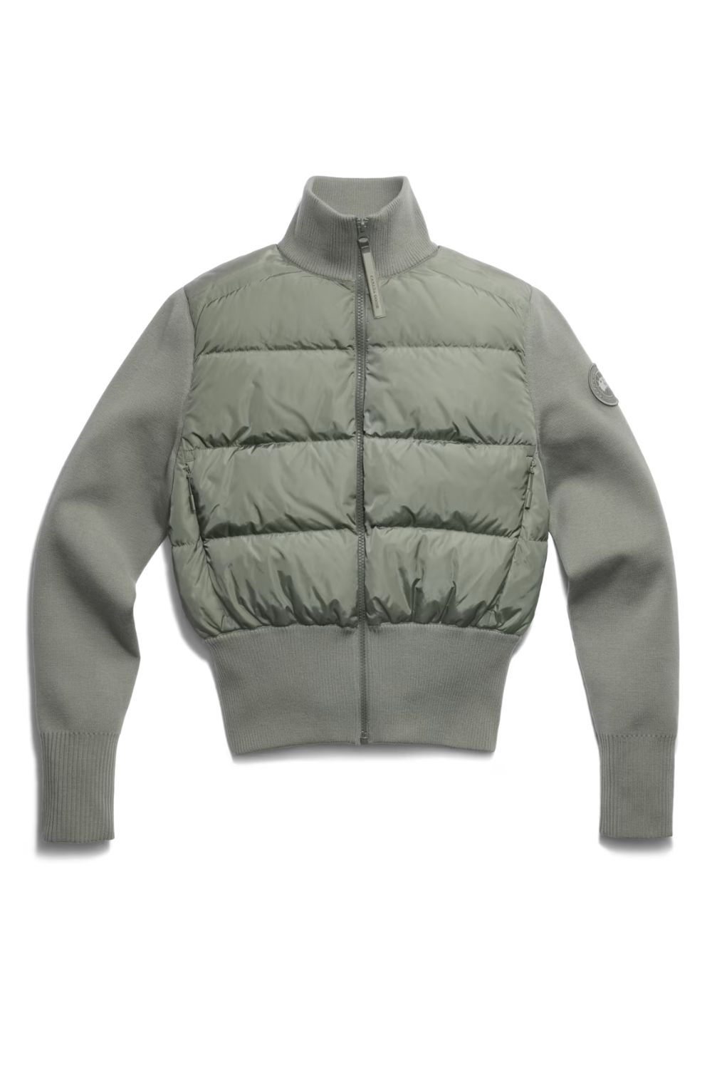 HyBridge® Wide Quilt Knit Jacket Tonal Disc