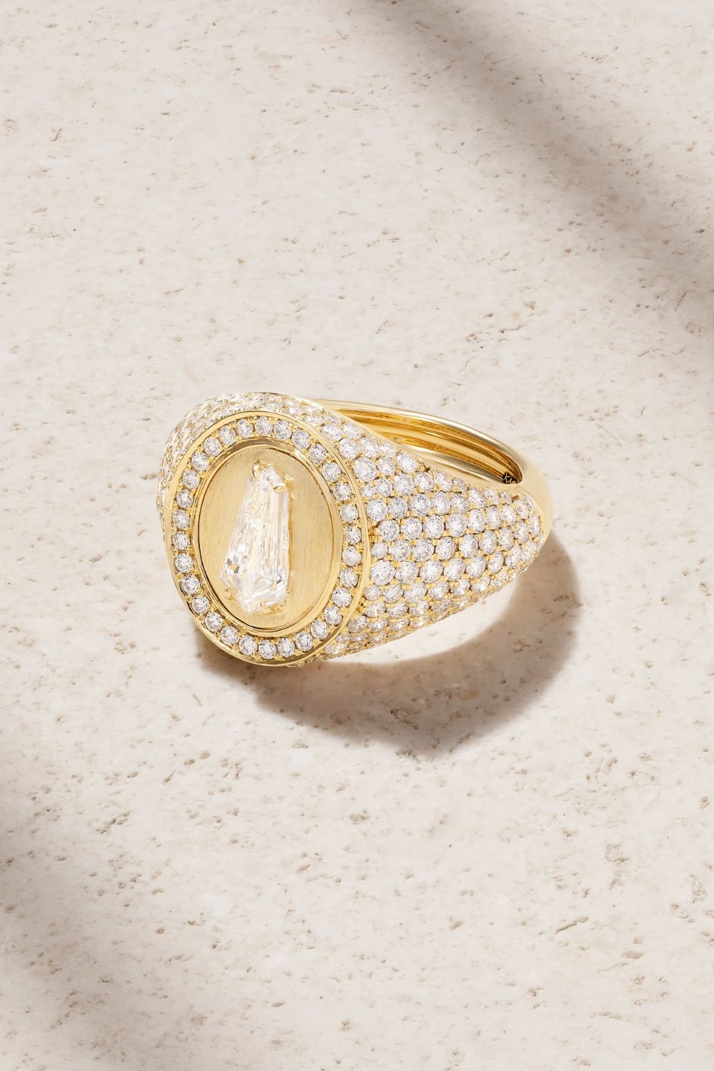 KAMYEN Kite 18-karat gold diamond pinky ring