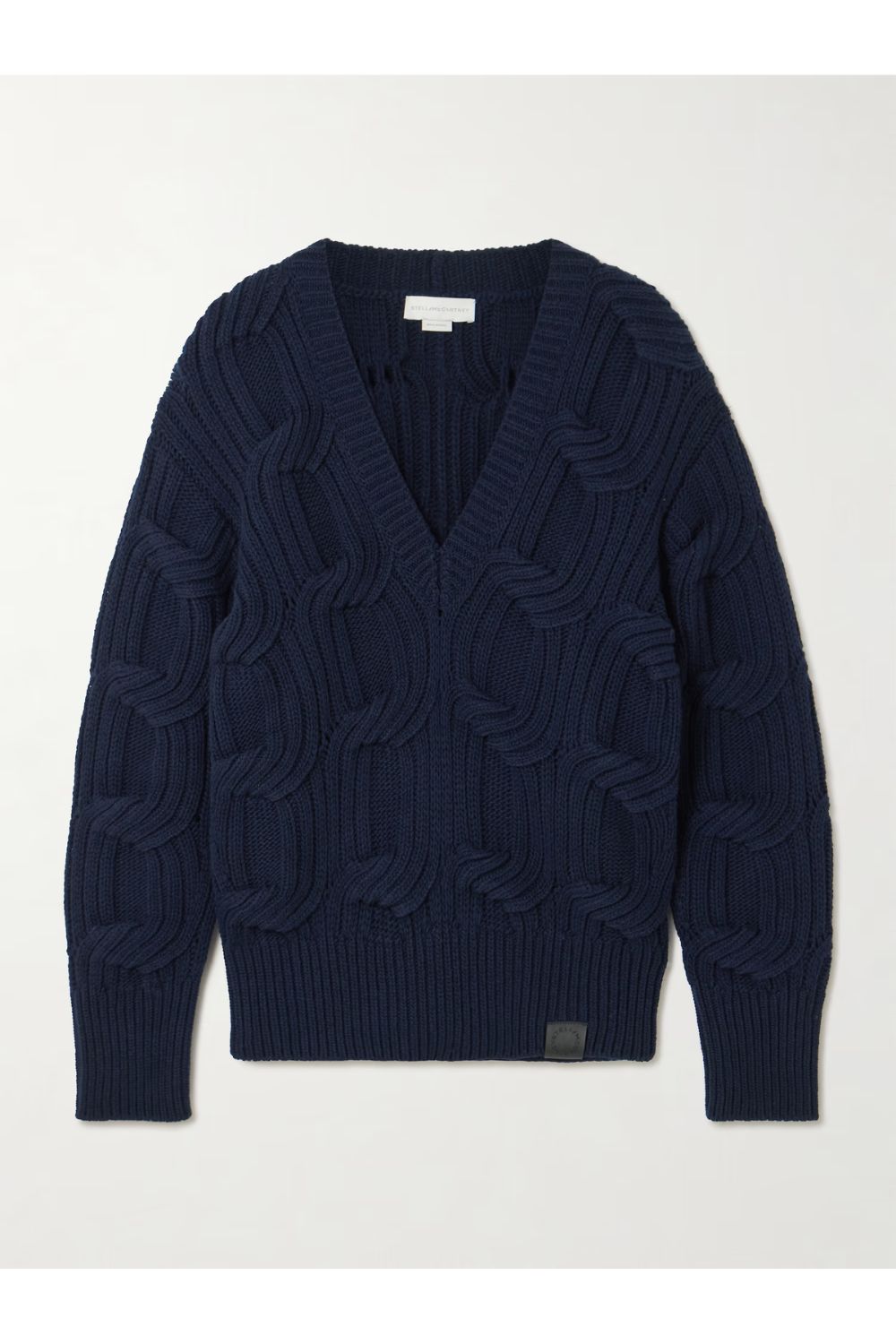 STELLA MCCARTNEY Falabella cable-knit wool sweater