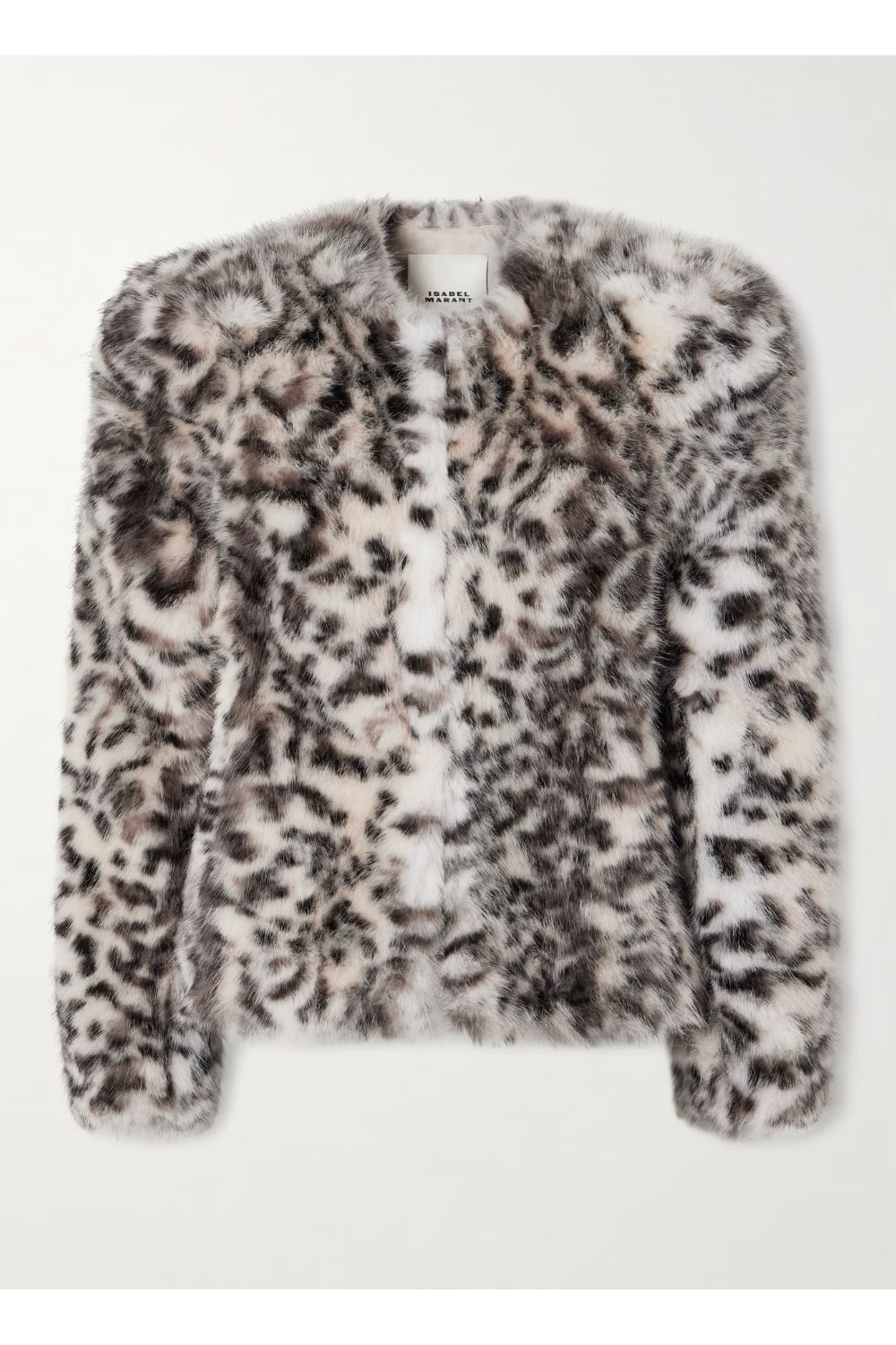 ISABEL MARANT Bahria leopard-print plush jacket