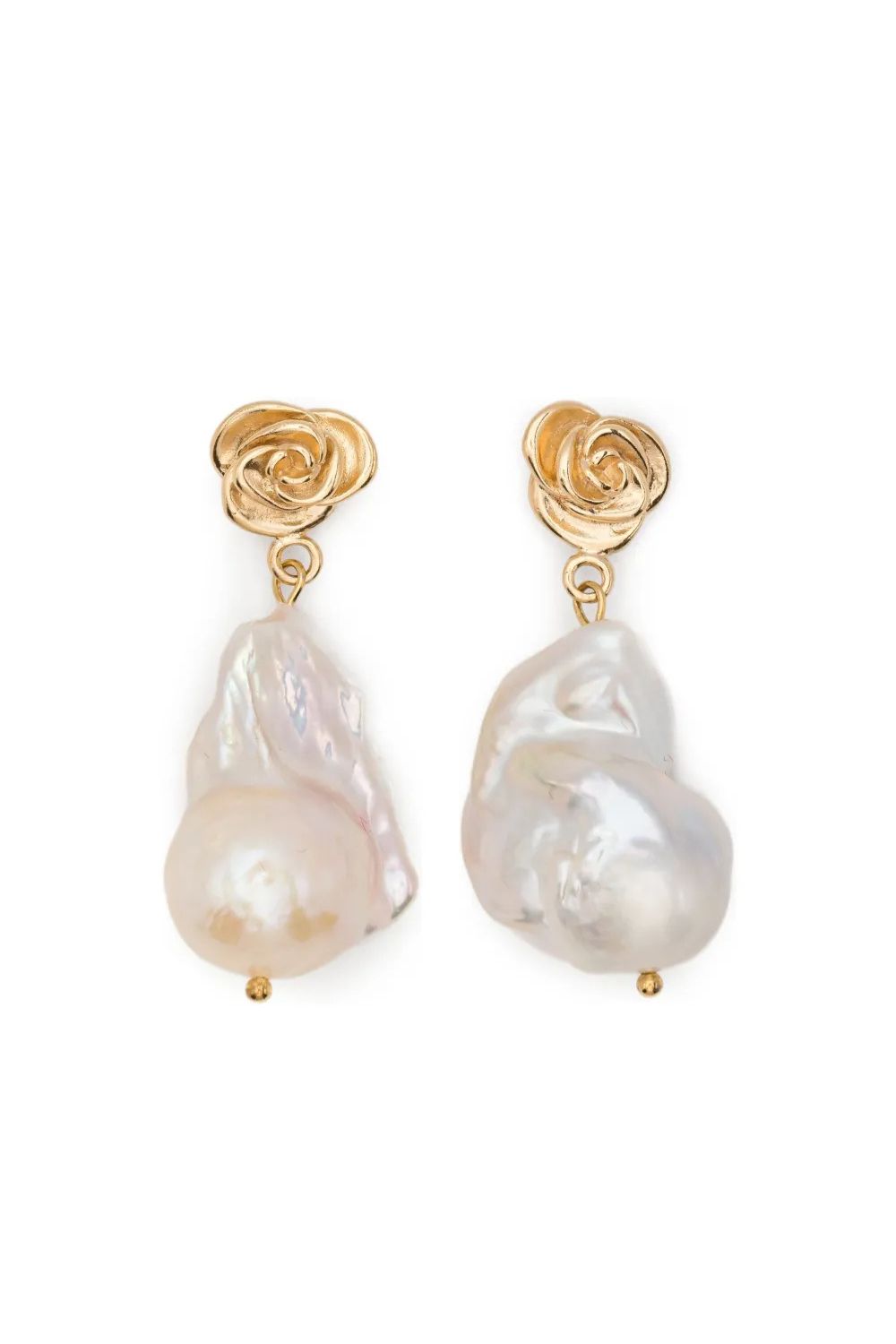 Magda Butrym Rose pearl earrings