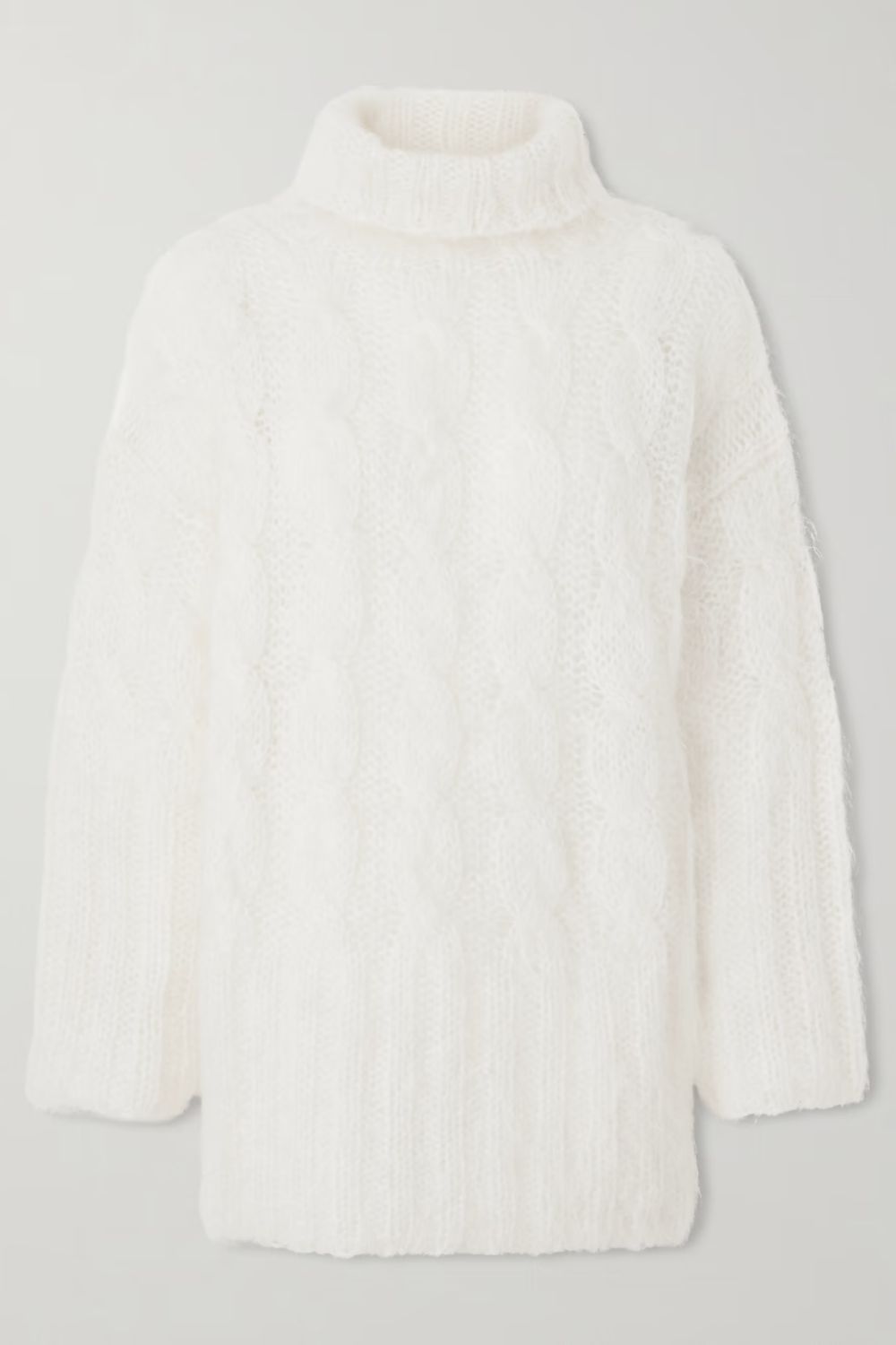 JOSEPH Fortin cable-knit mohair-blend sweater turtleneck sweater