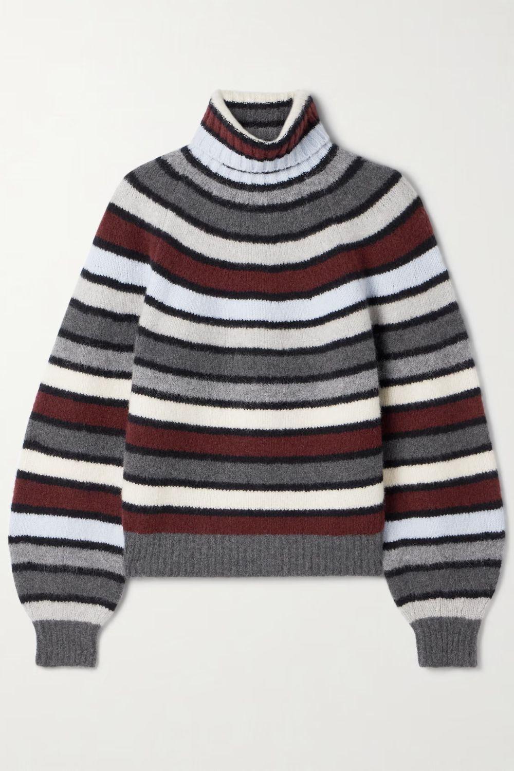 PROENZA SCHOULER Danea striped cashmere-blend turtleneck sweater