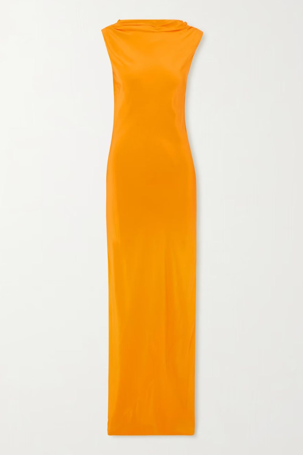 SIR Isla open-back draped silk crepe de chine gown