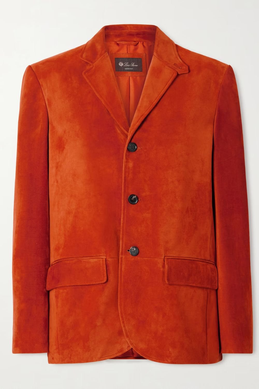 LORO PIANA Norick paneled suede blazer