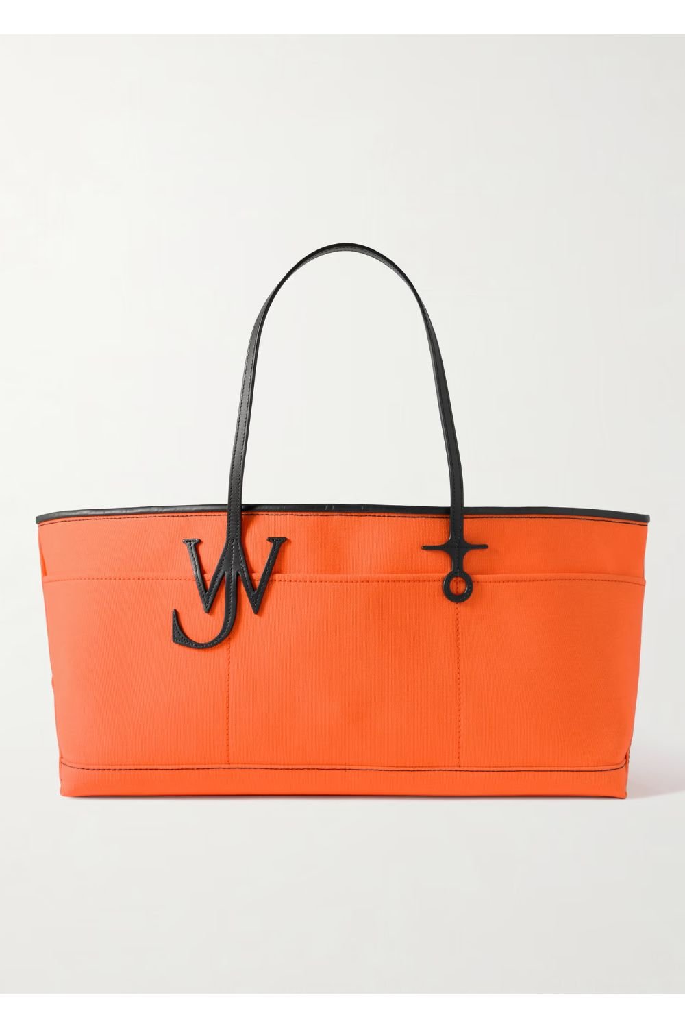 JW ANDERSON Anchor leather-trimmed canvas tote