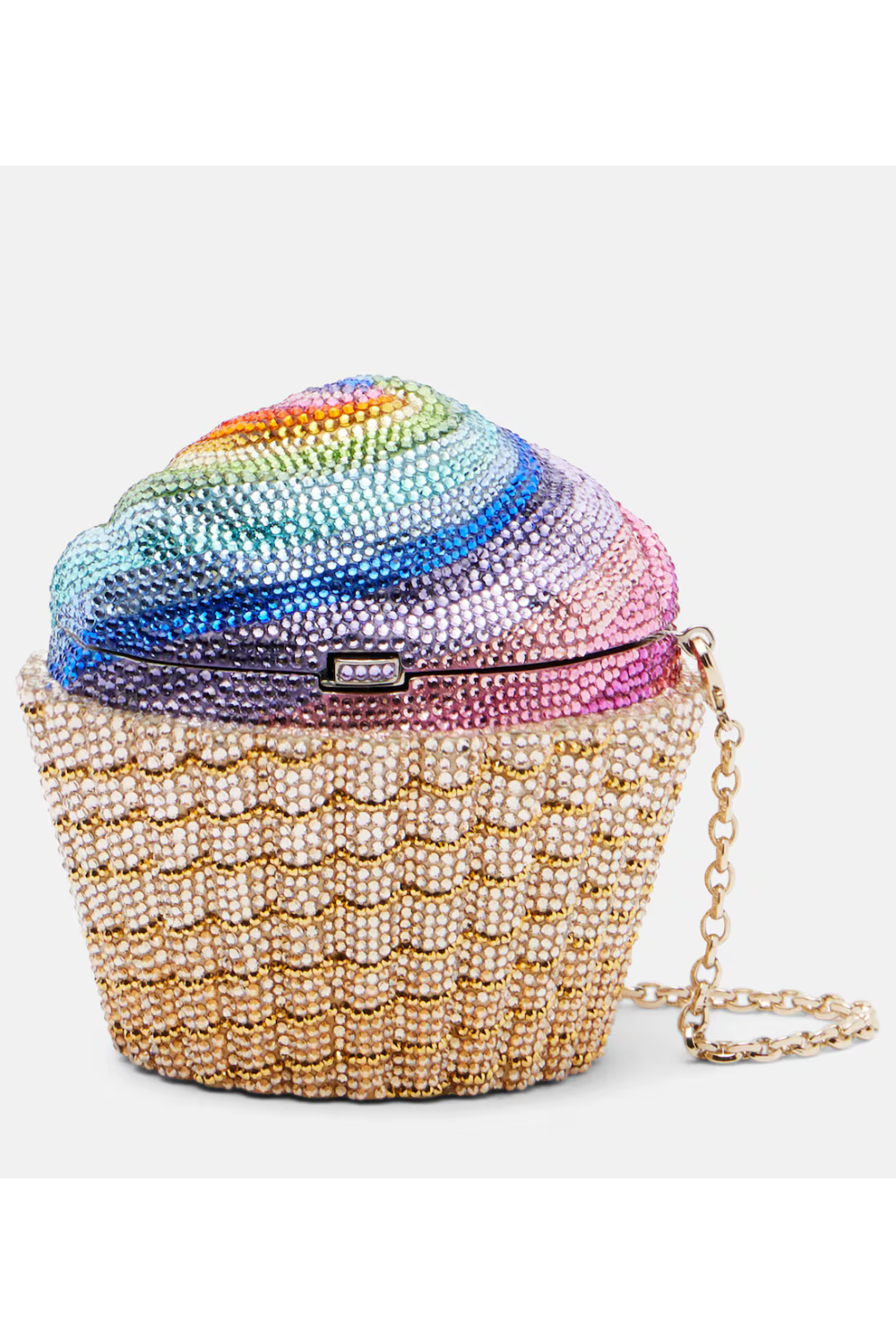 Judith Leiber Couture Rainbow Cupcake crystal-embellished clutch