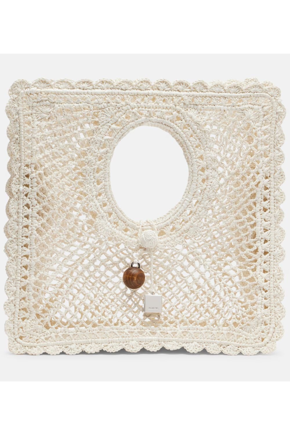 Jacquemus Spiaggia Small lace tote bag