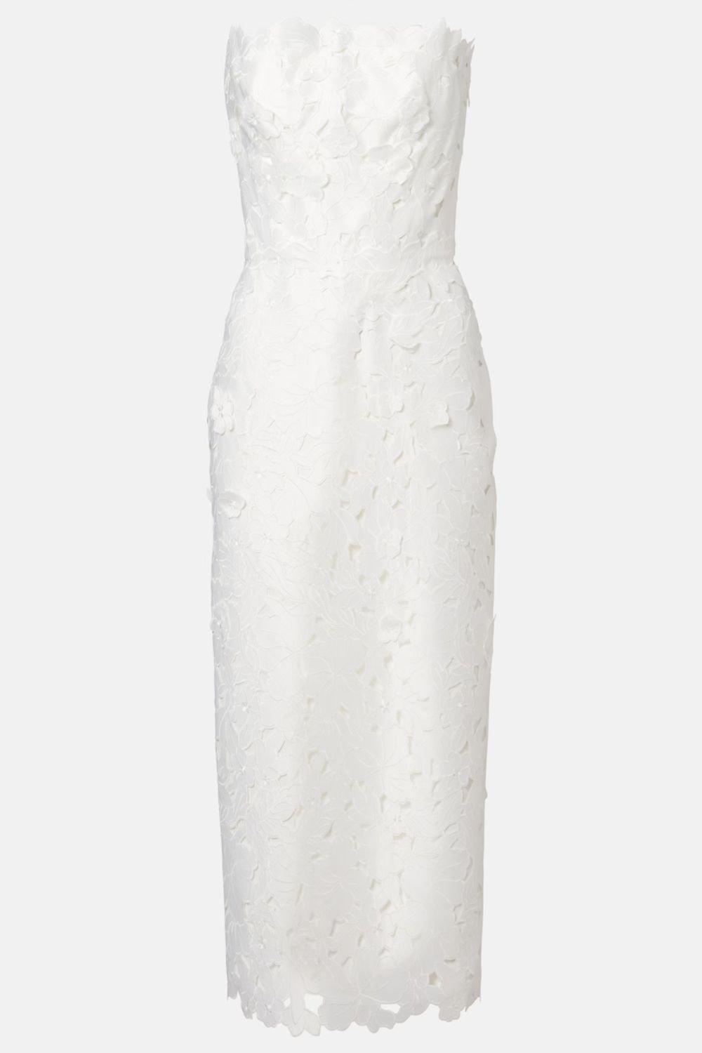 Costarellos Lace bustier gown
