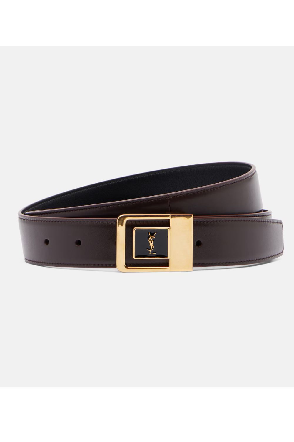 Saint Laurent Cassandre leather belt