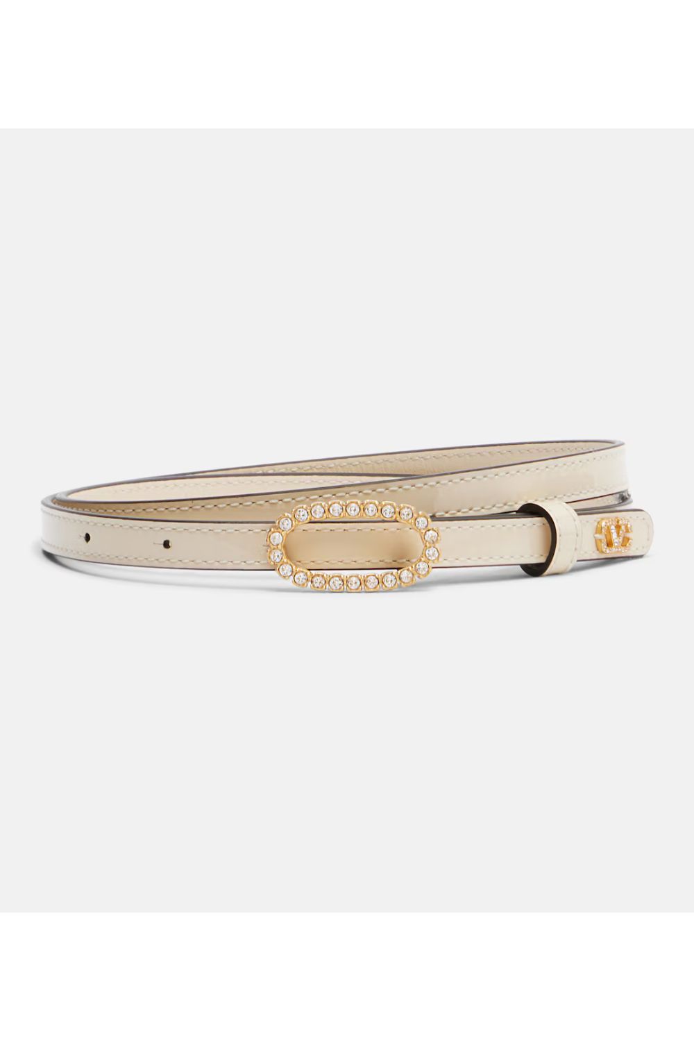 Valentino Garavani Embellished leather belt