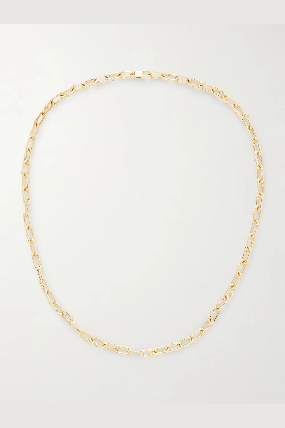 HATTON LABS Discovery Gold-Plated Cubic Zirconia Chain Necklace