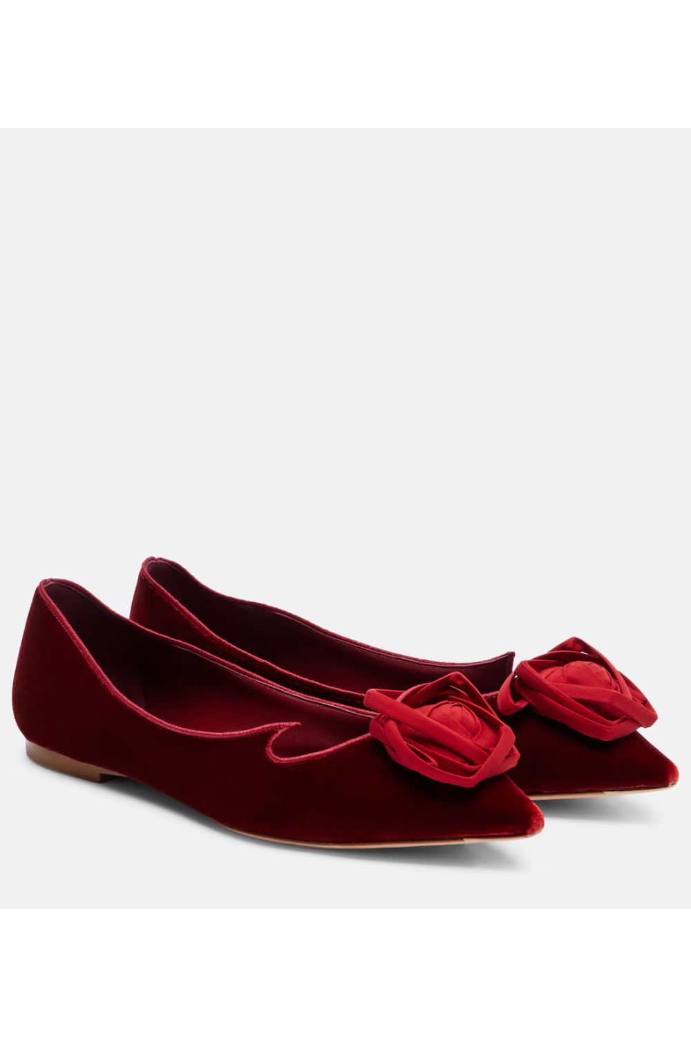 Roger Vivier Rose Vivier velvet ballet flats