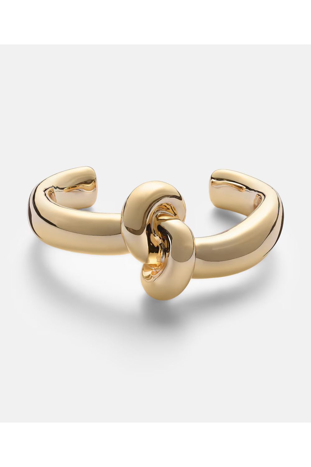 Jennifer Fisher Thin Knot 10kt gold-plated cuff bracelet