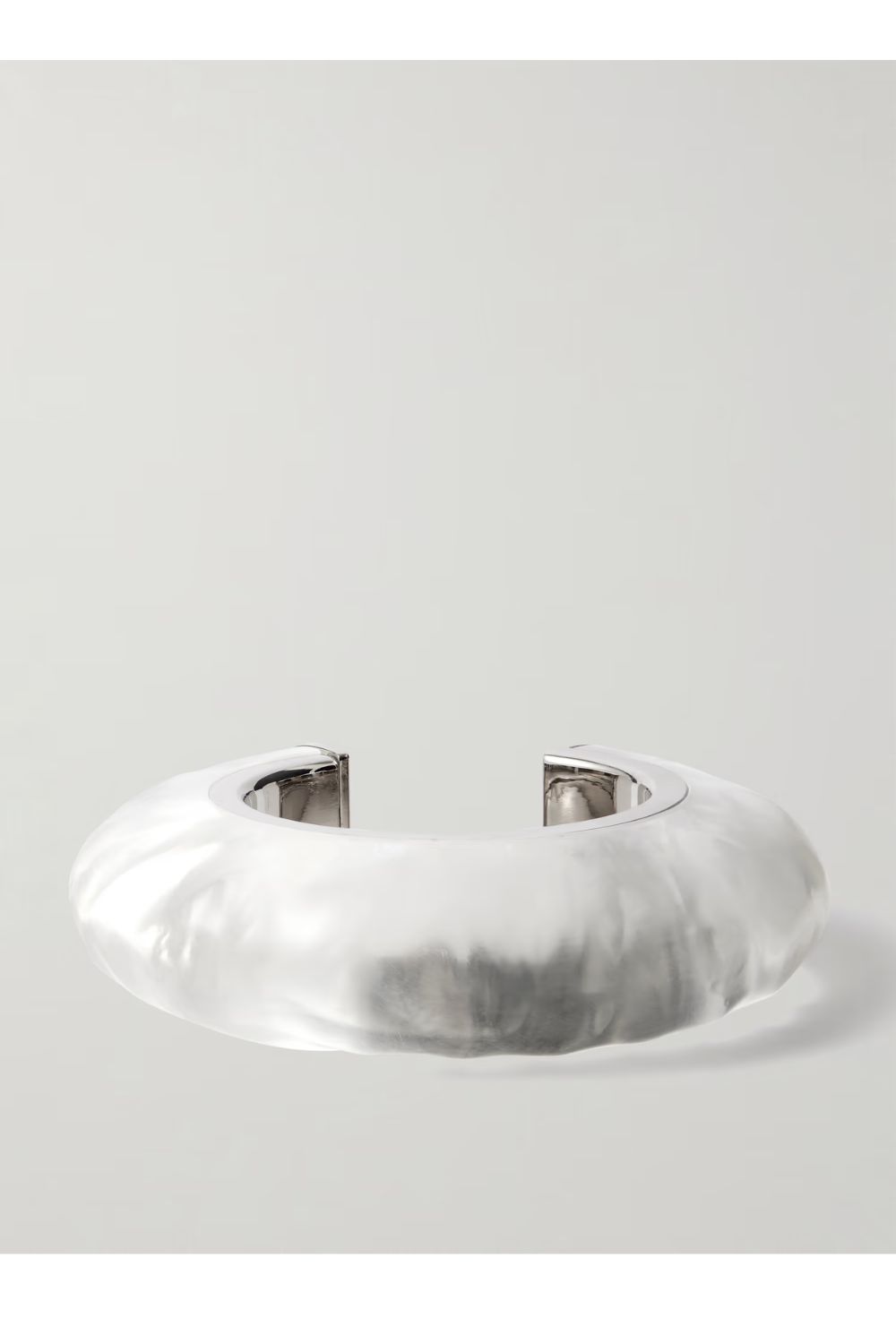 ALAÏA Bumper silver-tone and Plexiglas® cuff