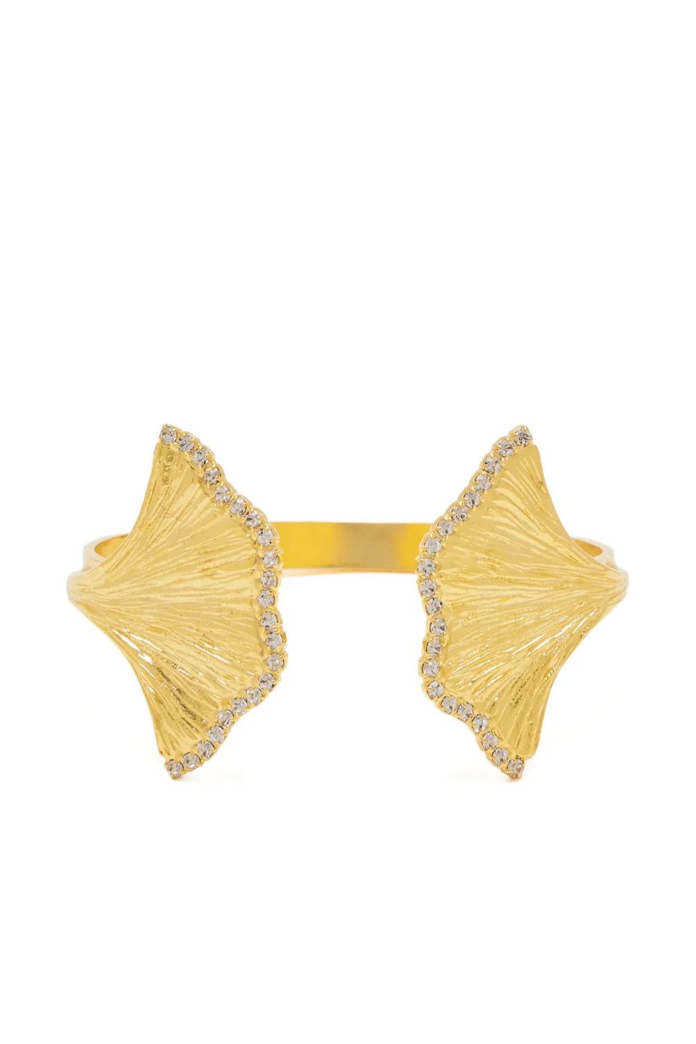 Lynyer Enchanted Flora crystal-embellished cuff bracelet