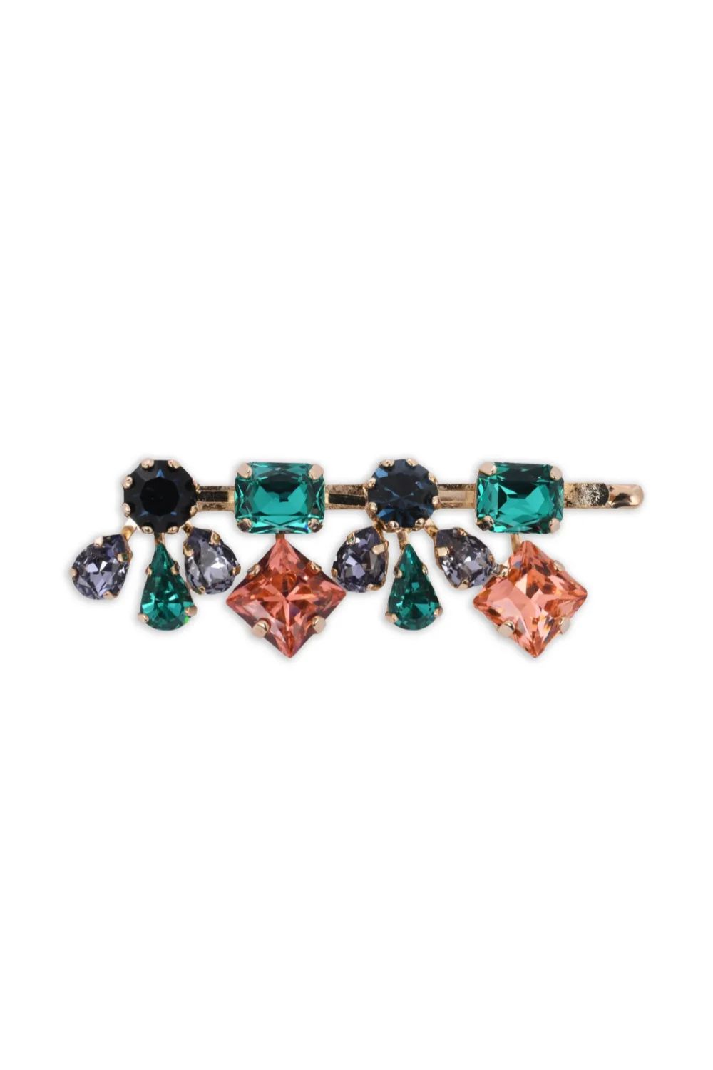 Rosantica Buganville multicoloured gemstone hair clip
